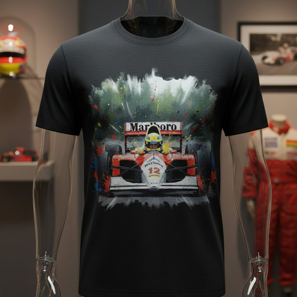 Playera Ayrton Senna tipo Pintura modelo Senna Speed